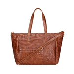 Lorella Borsa a spalla da donna Vera pelle croco 06499-040 MARMO SCURO Gave Lux