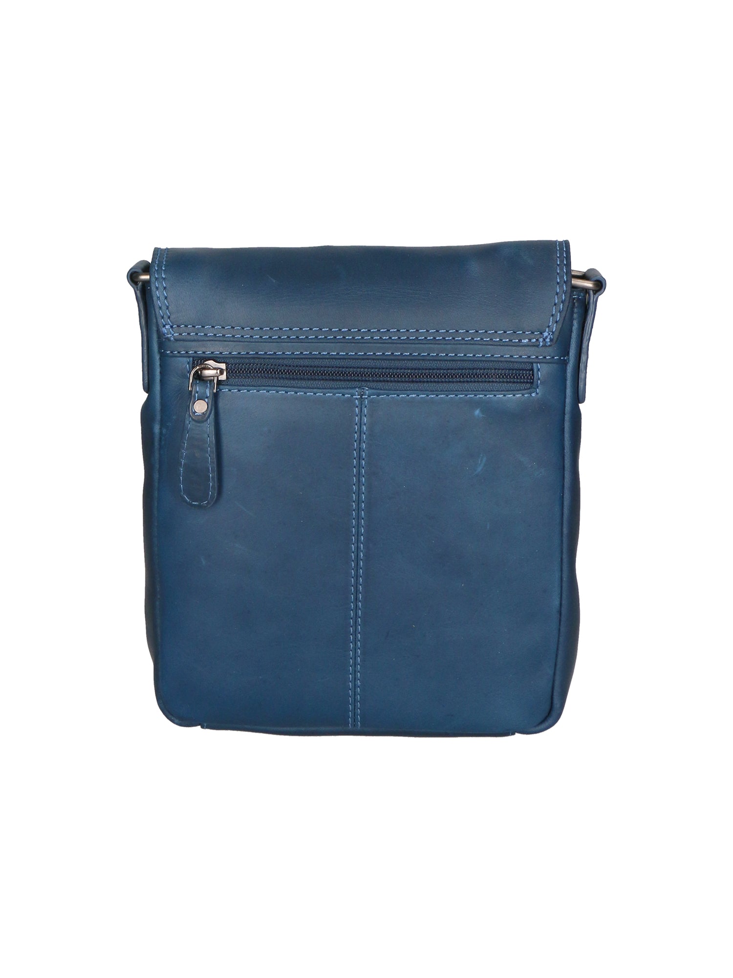Borsa a tracolla da uomo 100% vera pelle HILB-3069S-BLU Hill Burry