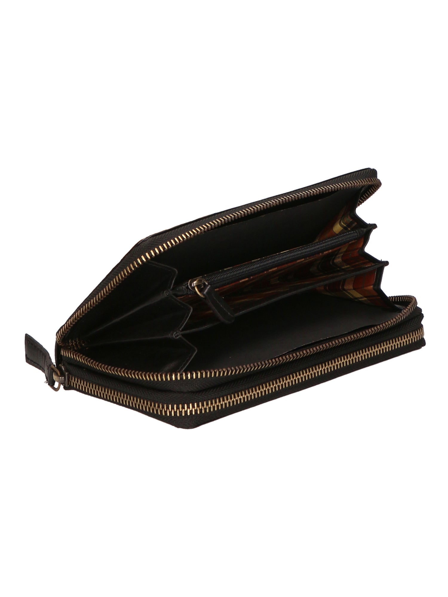 Portafoglio unisex in vera pelle Made in Italy SN2828147-BLACK Santini Firenze