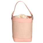 Borsa a secchiello da donna Misto pelle e tessuto MYB-05165-SS-506+S13 ROSA My Best Bag