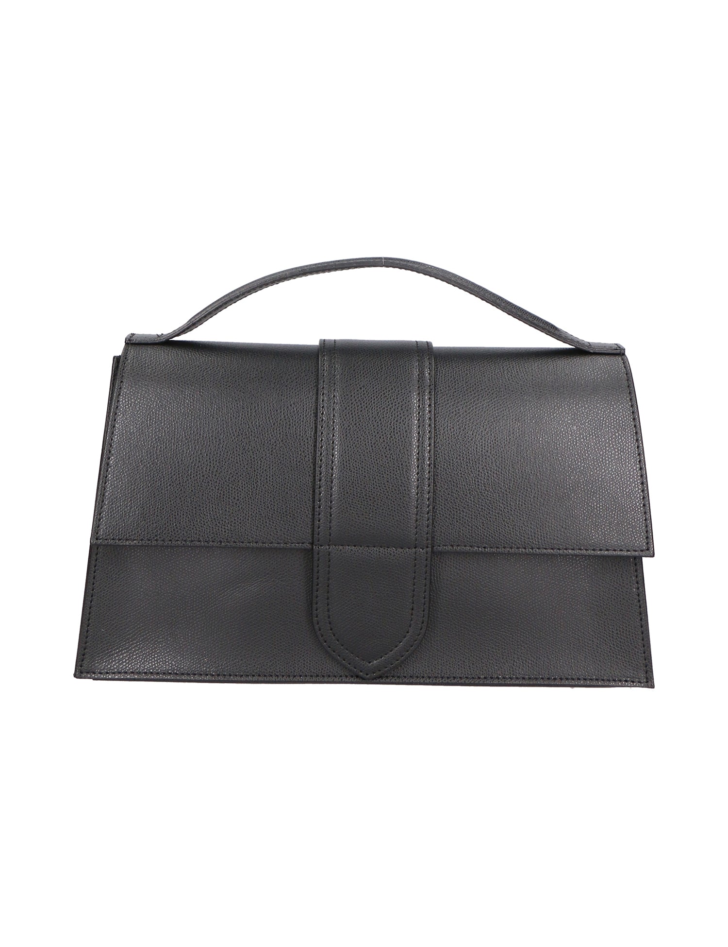 Lina Borsa a Mano in Vera Pelle Nero Chiara Ferretti