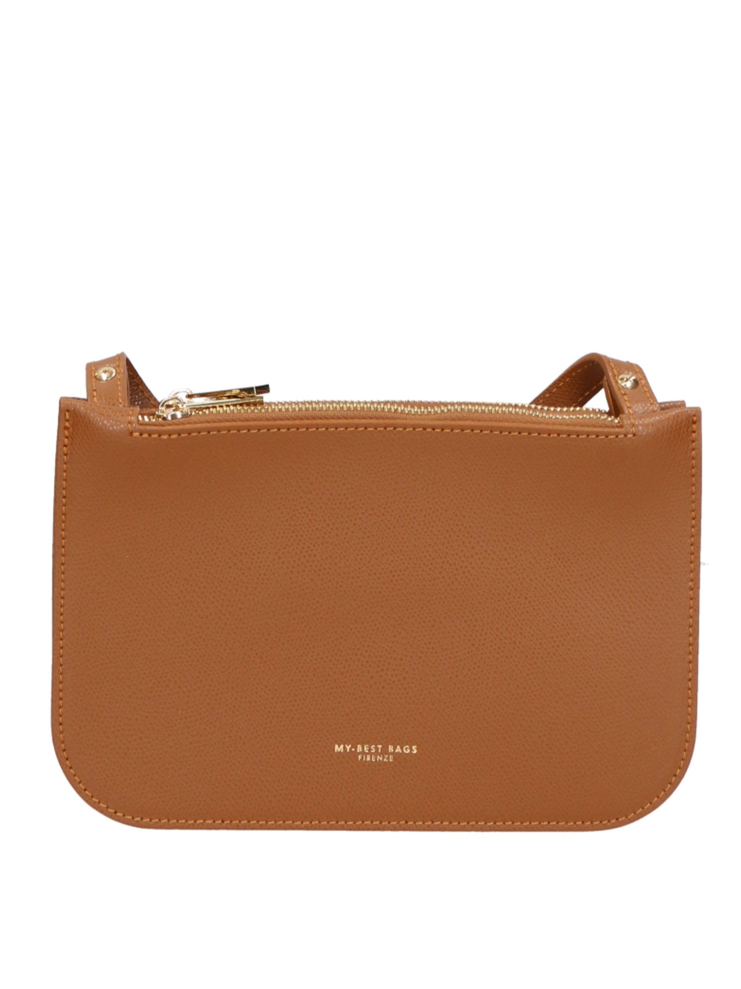 Borsa a tracolla da donna Vera pelle MYB-8029-FW-PL17 CUOIO SCURO My Best Bag