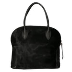 Borsa a mano da donna Vera pelle e calfhair MYB-8027-FW-NERO My Best Bag