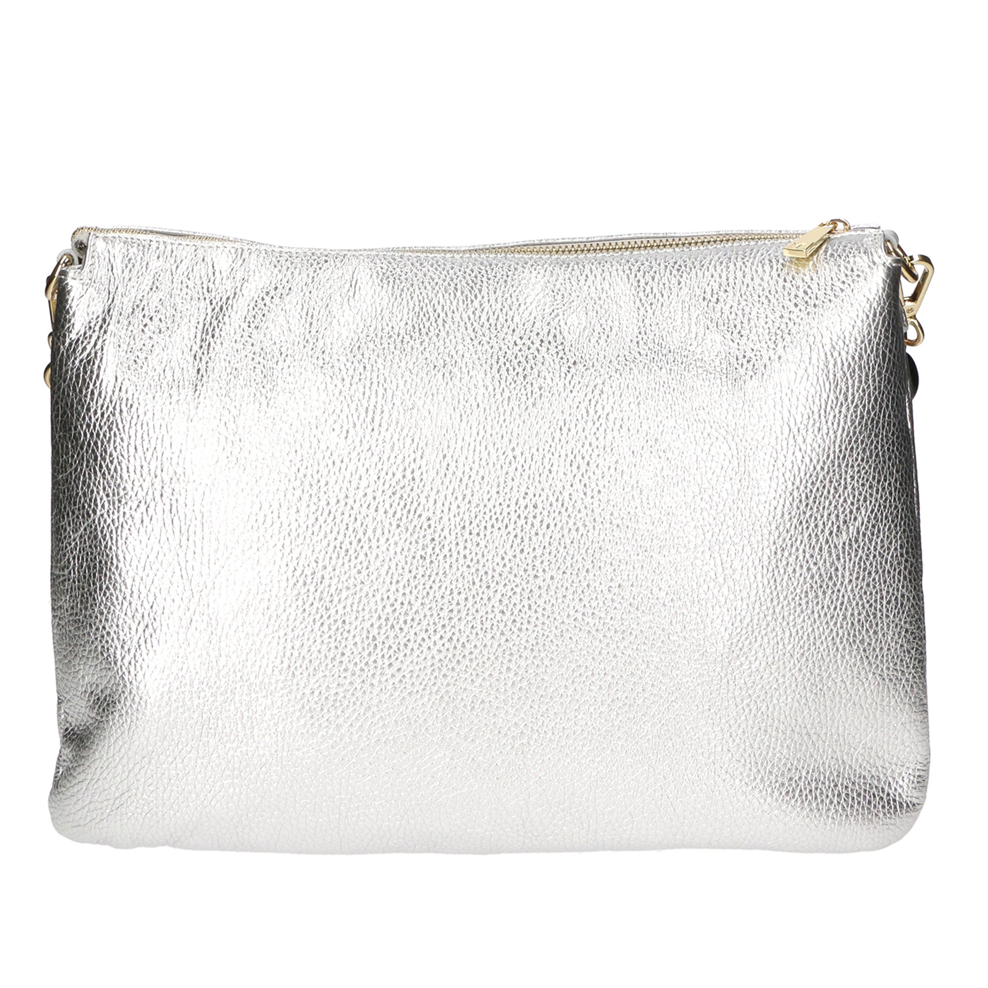 Borsa a tracolla da donna Vera pelle MYB-8019-FW-ARGENTO My Best Bag