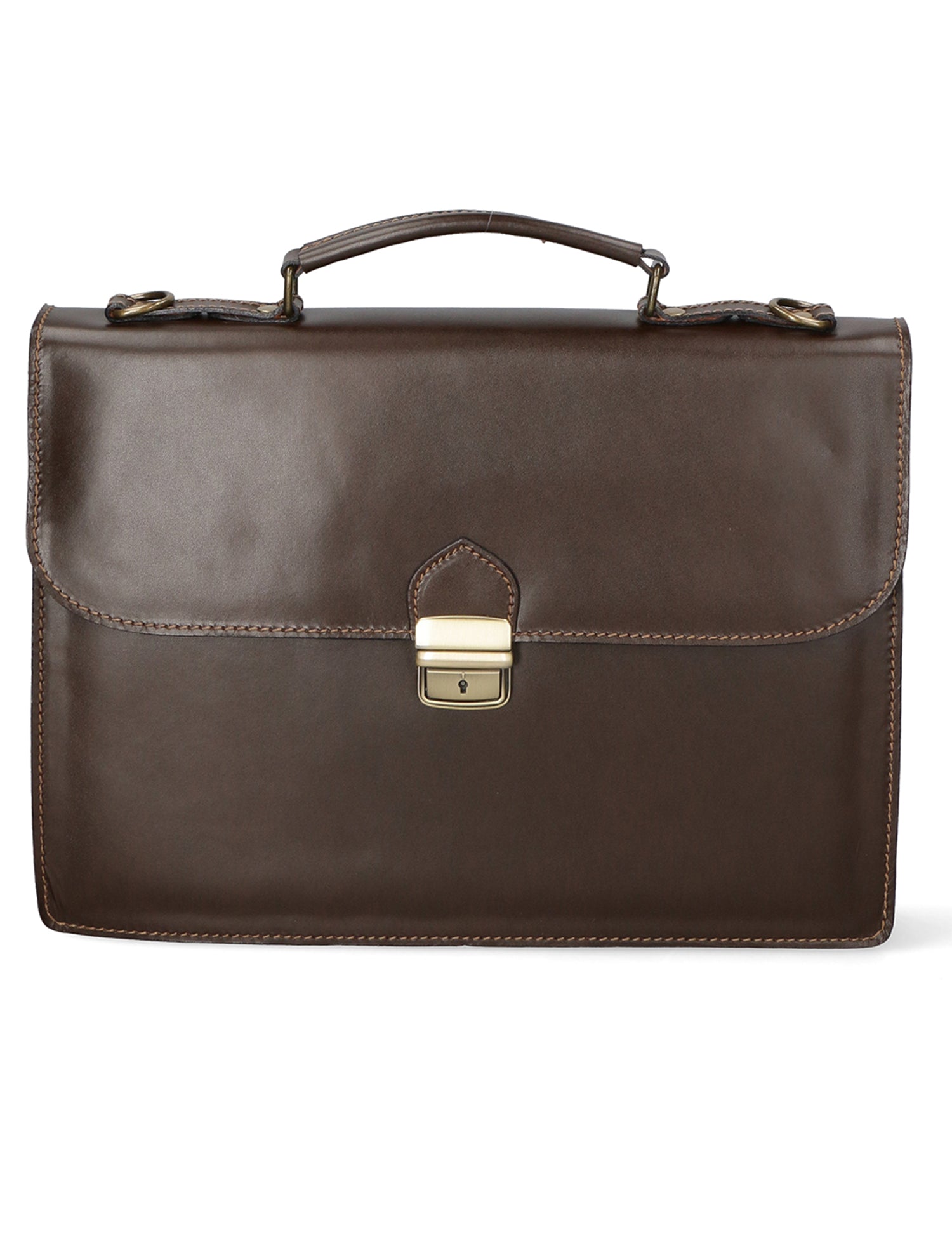 Dafne Borsa da lavoro unisex Vera pelle 7004-T.MORO Gave Lux