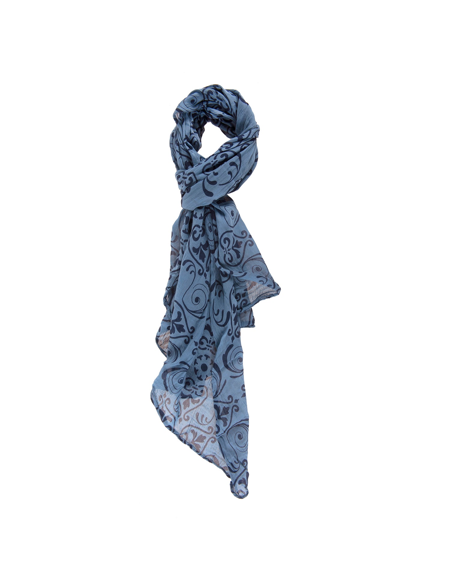Artigianale L1004-BLU Cotone e Seta Gave Lux