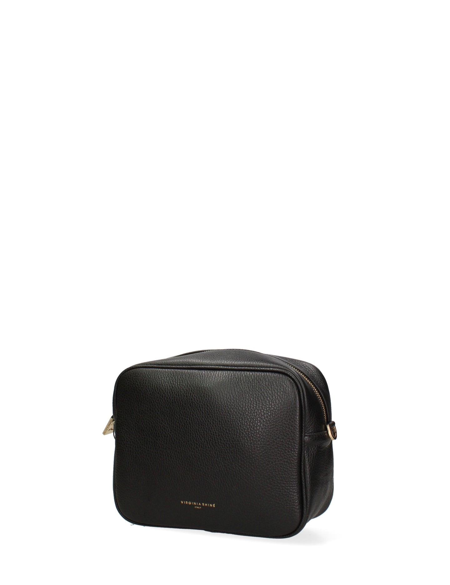 Borsa a Tracolla in Dollaro Leather Nero