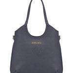 Borsa a Spalla in Pvc Blu