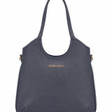 Borsa a Spalla in Pvc Blu
