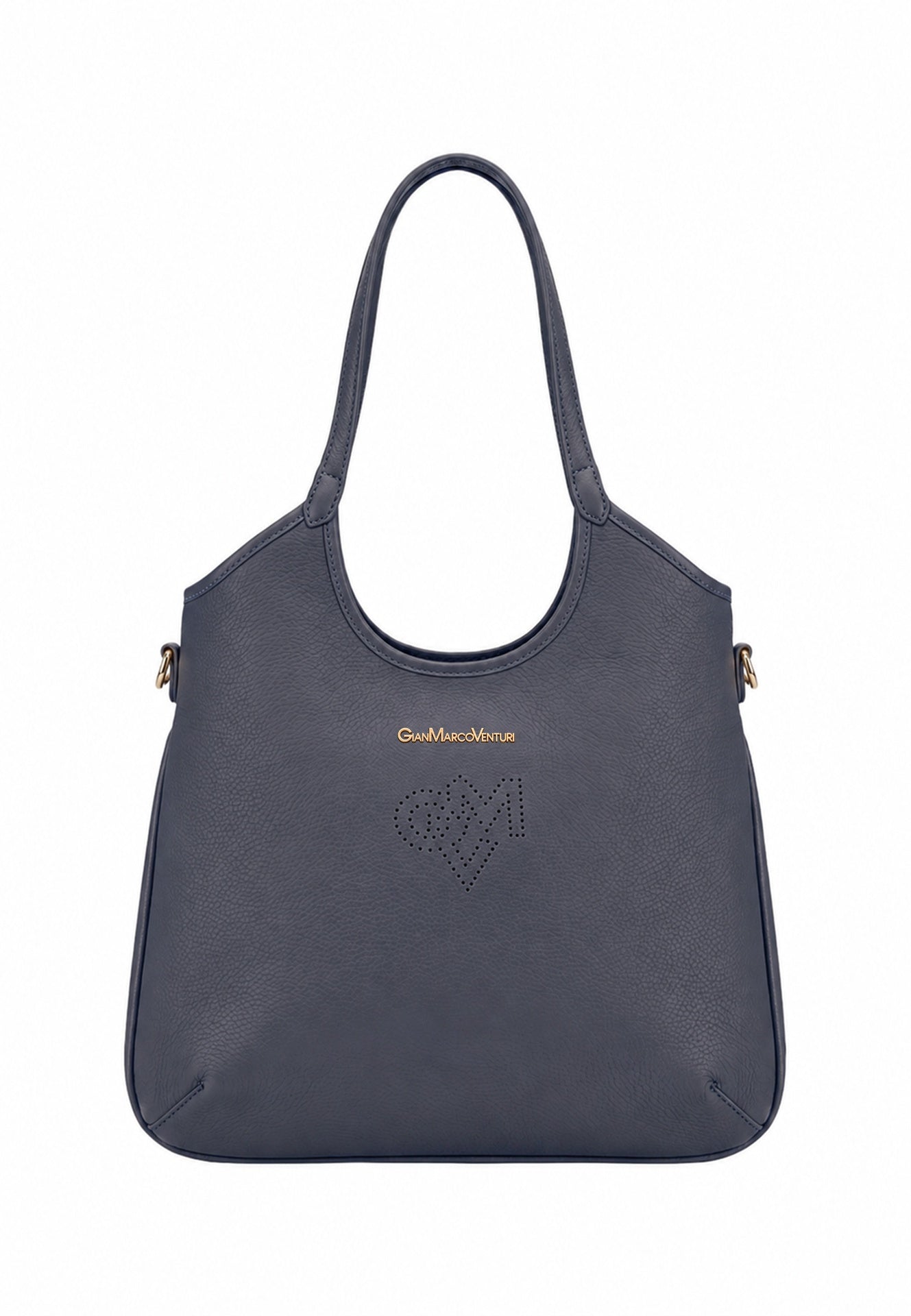 Borsa a Spalla in Pvc Blu