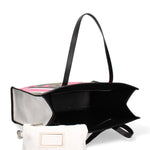 Rimini Borsa a spalla da donna Tela e Vera Pelle 5370-10-NERO Gave Lux