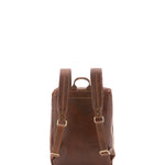 Zaino in vera pelle unisex 100% cotone 4316-TESTA DI MORO Alessia Firenze