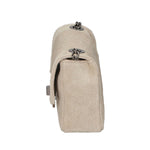 Camilla Borsa a tracolla da donna Pelle scamosciata croco 10029-TAUPE Gave Lux