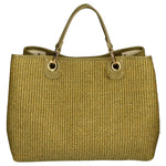 Borsa a mano da donna Paglia & Pelle MYB-05168-SS-467+D105 LIME My Best Bag
