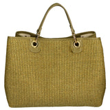 Borsa a mano da donna Paglia & Pelle MYB-05168-SS-467+D105 LIME My Best Bag