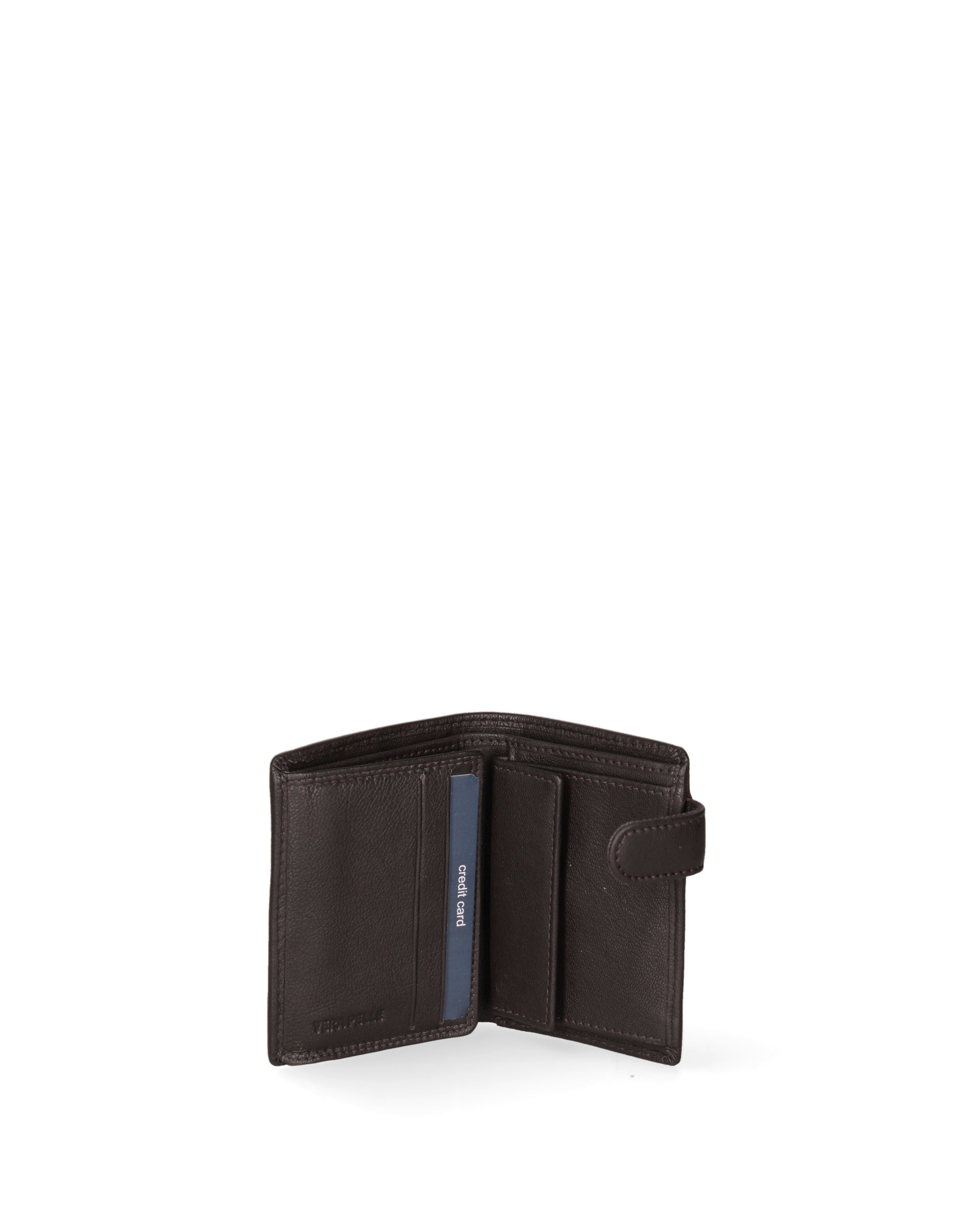 Portafoglio uomo in vera pelle Casual EC7641-82-T.MORO EC Contemporaly COVERI