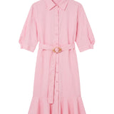 Vestito in Cotone Rosa