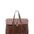 Borsa da viaggio unisex in vera pelle 100% cotone 4066-TESTA DI MORO Alessia Firenze
