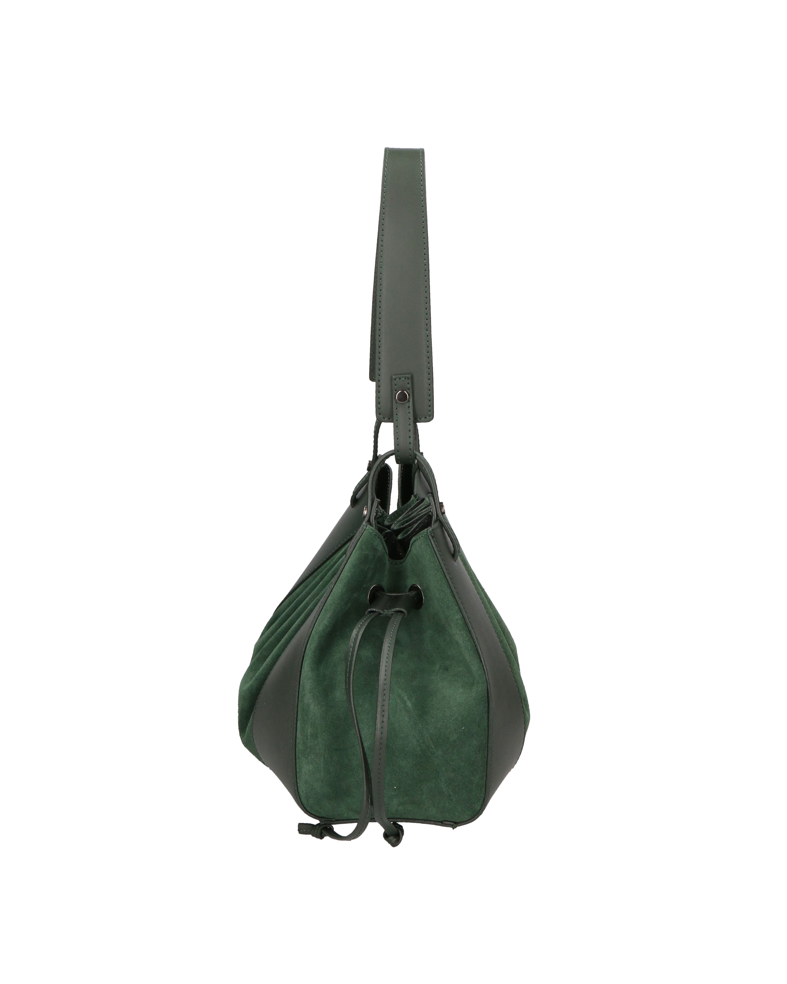 Edera Chic Borsa a mano da donna Vera Pelle 03695-L135 VERDE BOTTIGLIA Chiara Ferretti