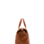 Borsa da viaggio unisex vera pelle 100% cotone 4546-MIELE Alessia Firenze