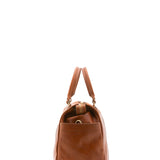 Borsa da viaggio unisex vera pelle 100% cotone 4546-MIELE Alessia Firenze