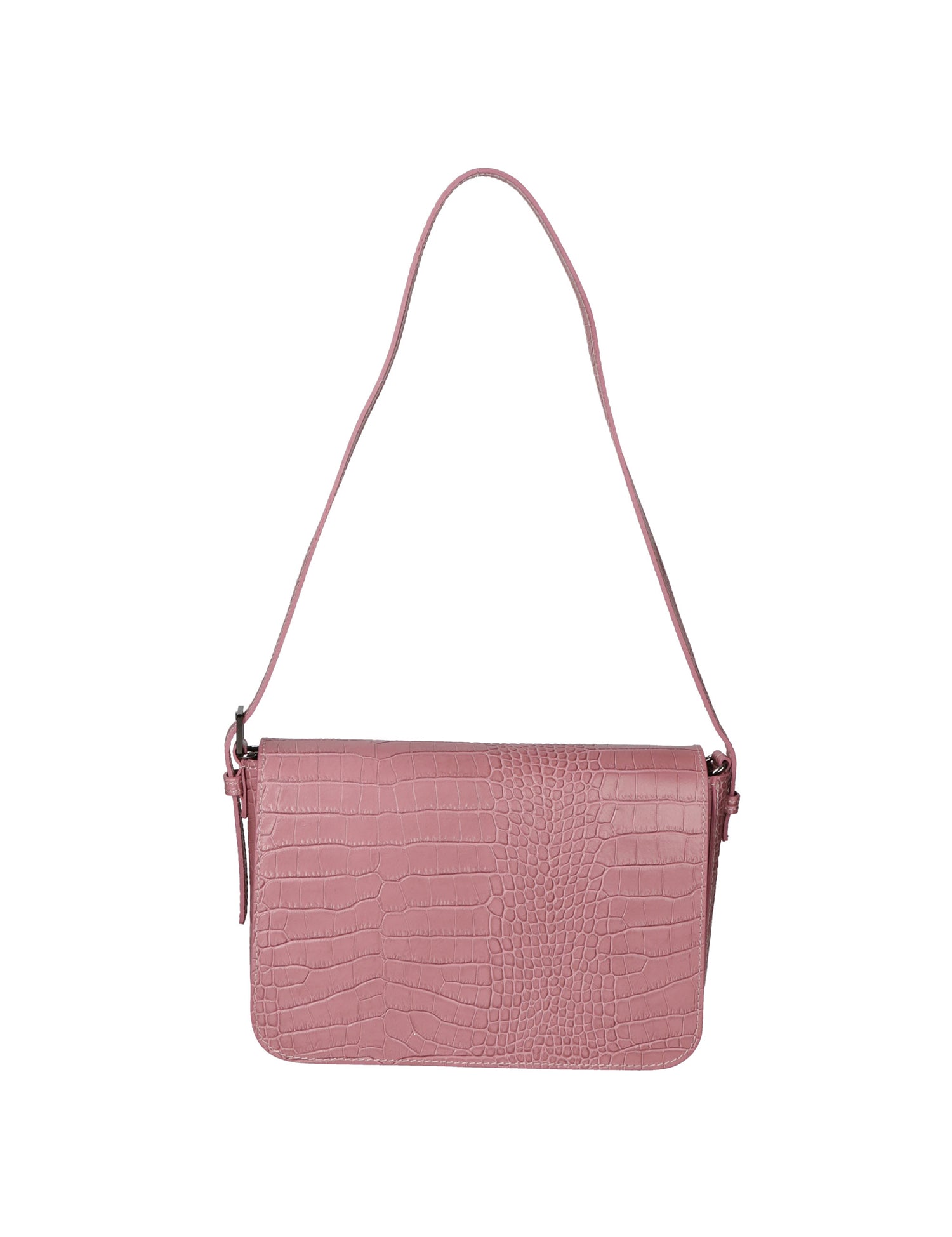 Azzurra Borsa a spalla da donna Vera pelle croco 05699- C73 ROSA ANTICO Gave Lux