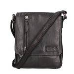 Borsa a tracolla unisex vera pelle Made in Italy SN5863547-BLACK Santini Firenze
