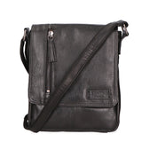 Borsa a tracolla unisex vera pelle Made in Italy SN5863547-BLACK Santini Firenze