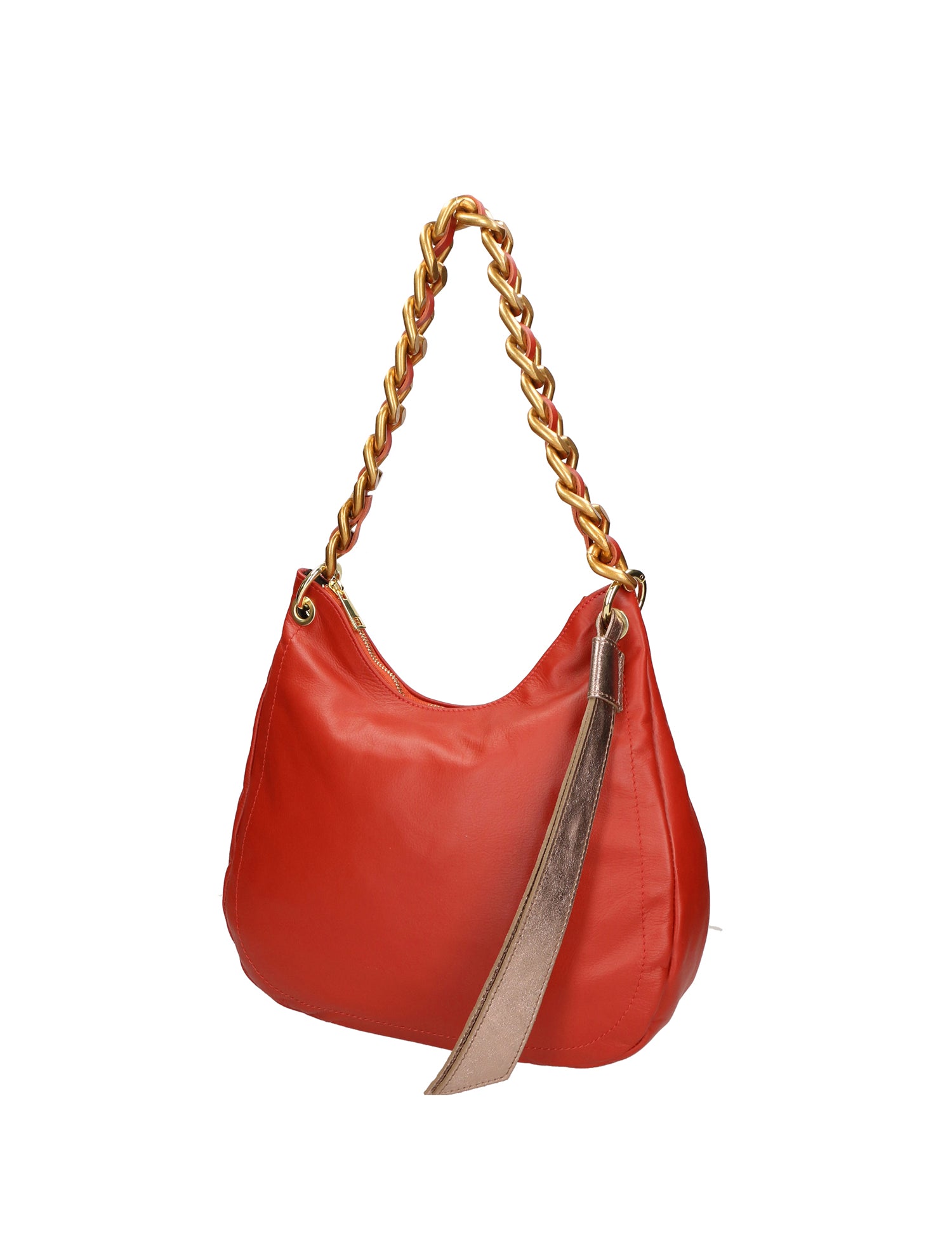 Artemisia Borsa a spalla da donna Vera pelle 05462-S35 PAPAYA L005 BRONZO Gave Lux