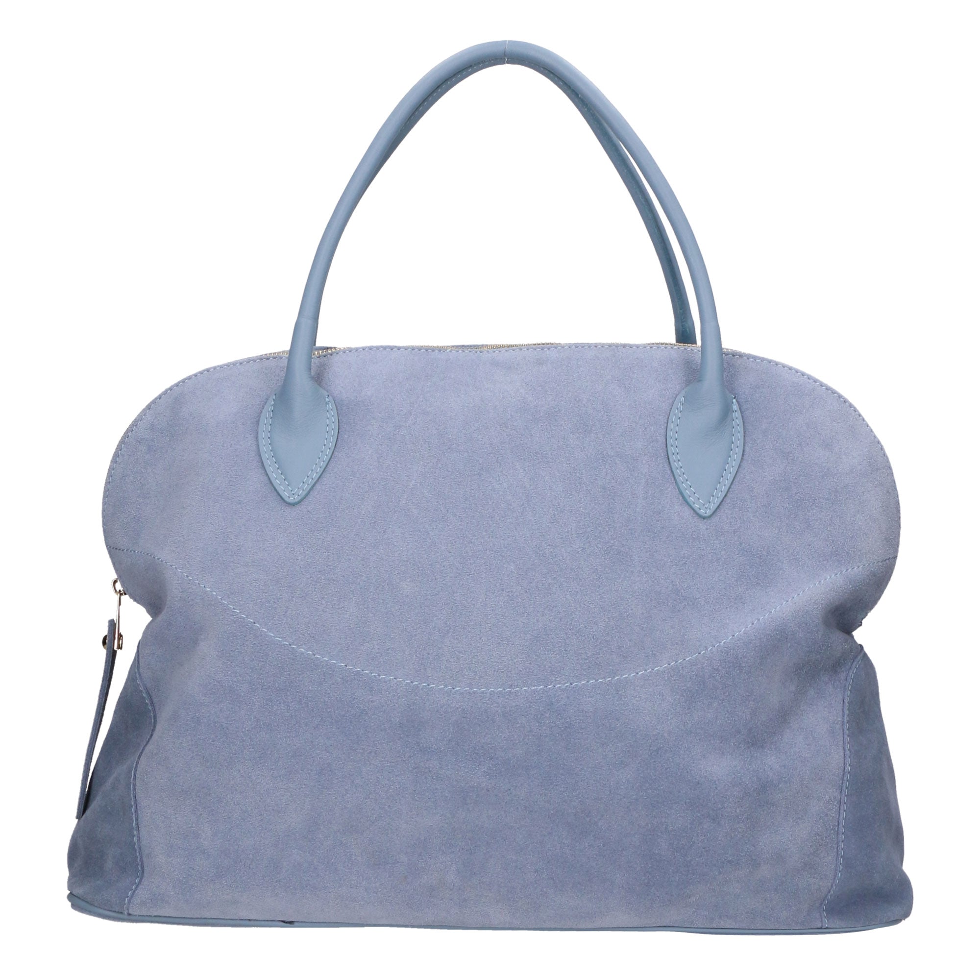 Borsa a mano da donna 100% pelle scamosciata MYB-6014-FW-0722 CARTA ZUCCHERO My Best Bag