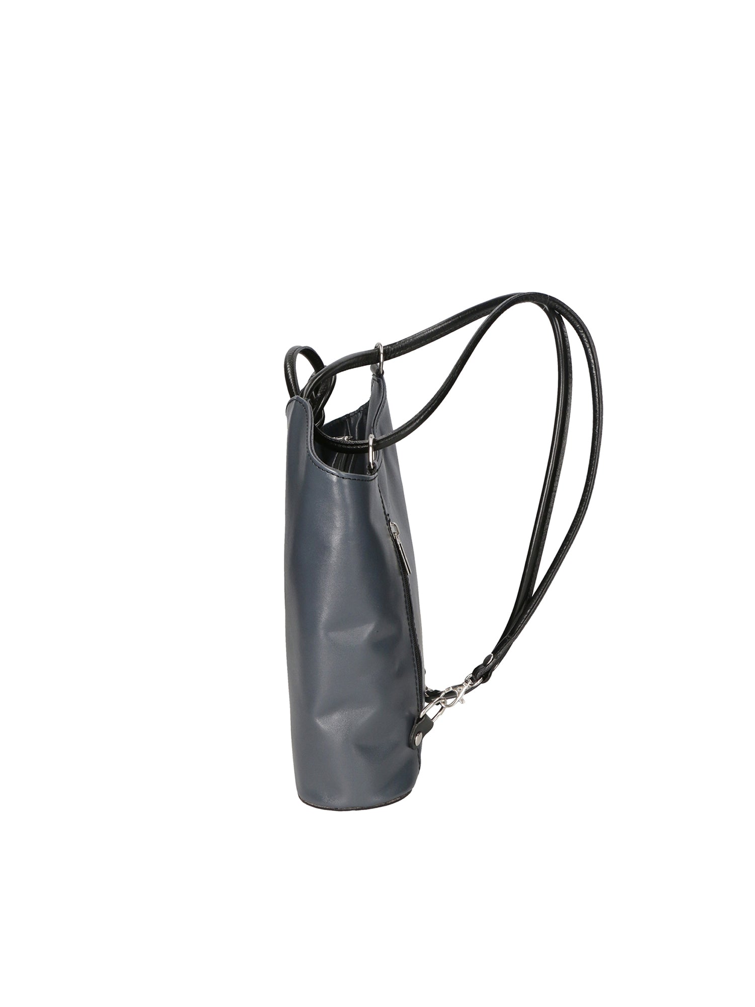 Fabiola Borsa a spalla da donna 100% pelle 9039-GRIGIO NERO Gave Lux