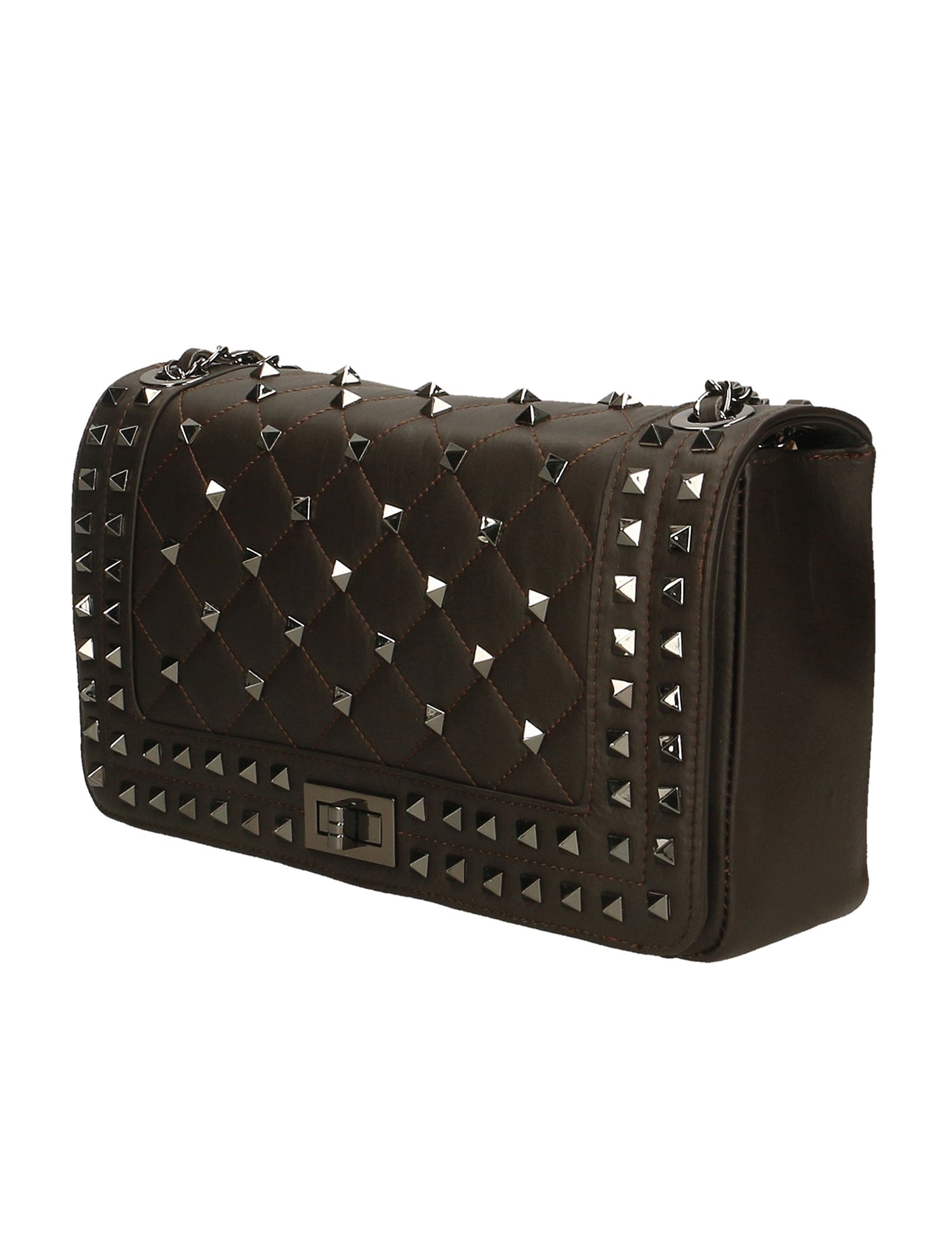 Erevan Borsa a tracolla donna Vera pelle 6589-T.MORO DARK BROWN Gave Lux