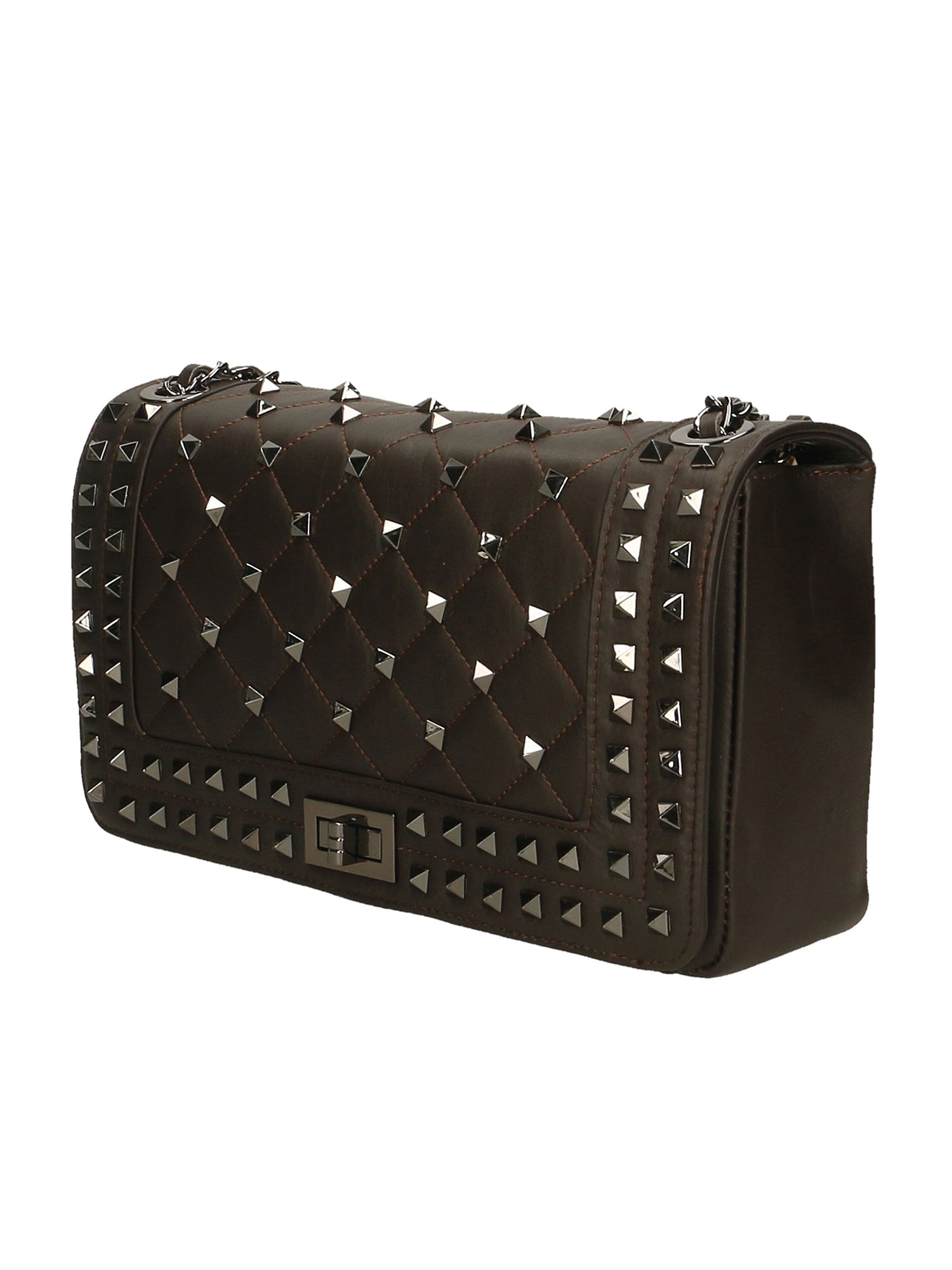 Erevan Borsa a tracolla donna Vera pelle 6589-T.MORO DARK BROWN Gave Lux