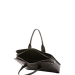 Borsa a mano unisex vera pelle Made in Italy 4454-NERO Alessia Firenze