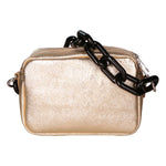 Barbara Borsa a spalla da donna Vera pelle 05706-L003 ORO Gave Lux