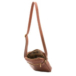 Borsa a tracolla uomo vera pelle Made in Italy 4313-MARRONE Alessia Firenze
