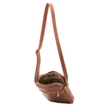 Borsa a tracolla uomo vera pelle Made in Italy 4313-MARRONE Alessia Firenze