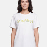 T-shirt in 83,4% Cotone 16,6% Poliammide Giallo