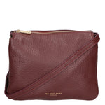 Borsa a tracolla da donna 100% pelle MYB-6057-FW-D54 BORDO SCURO My Best Bag