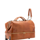 Borsa da viaggio unisex in vera pelle Made in Italy 4084-MIELE Alessia Firenze