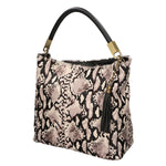 Arya Borsa a spalla da donna Vera pelle 05474-PITONE BIANCO 008 Gave Lux