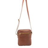 Borsa a tracolla uomo vera pelle Made in Italy 4313-MARRONE Alessia Firenze