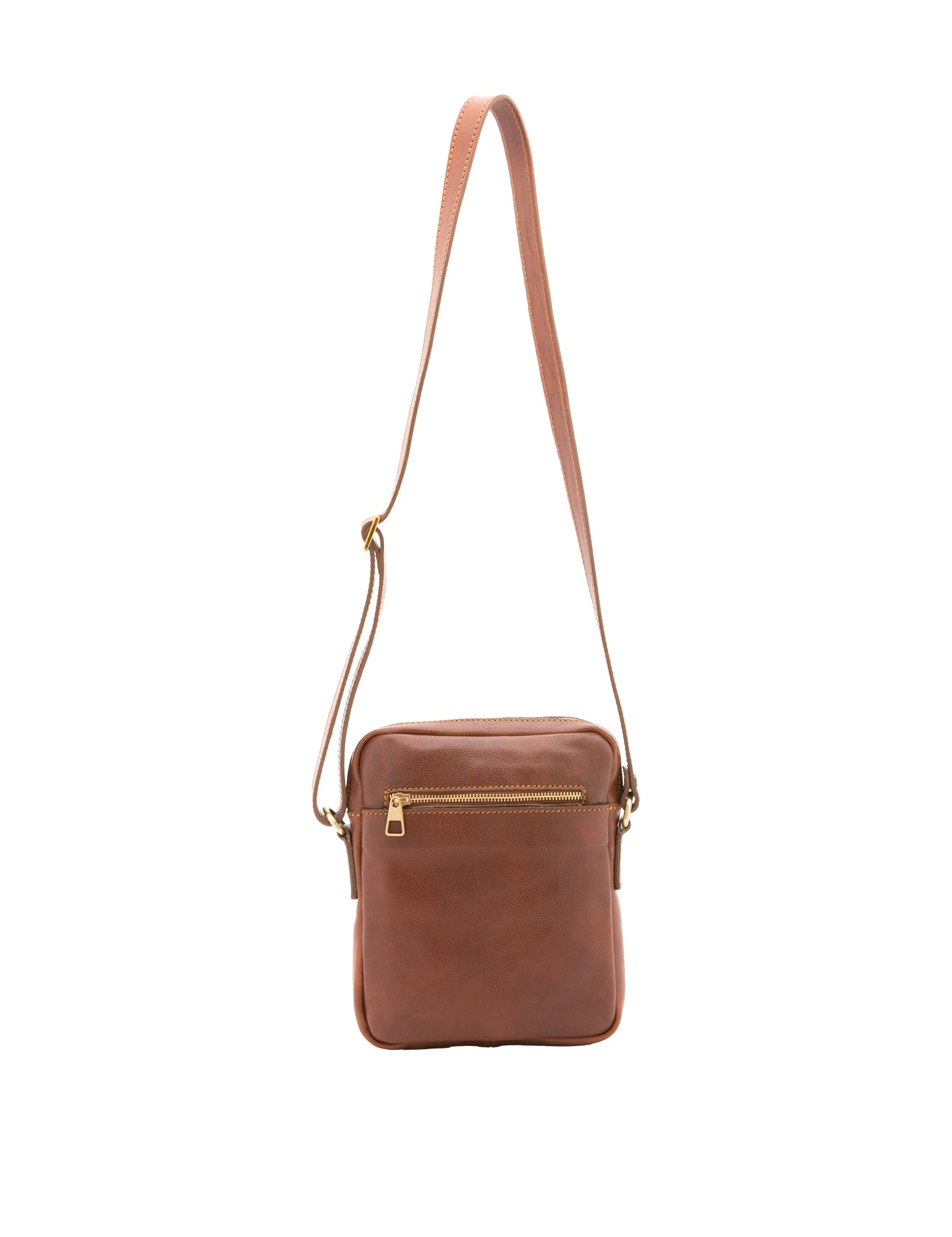 Borsa a tracolla uomo vera pelle Made in Italy 4313-MARRONE Alessia Firenze