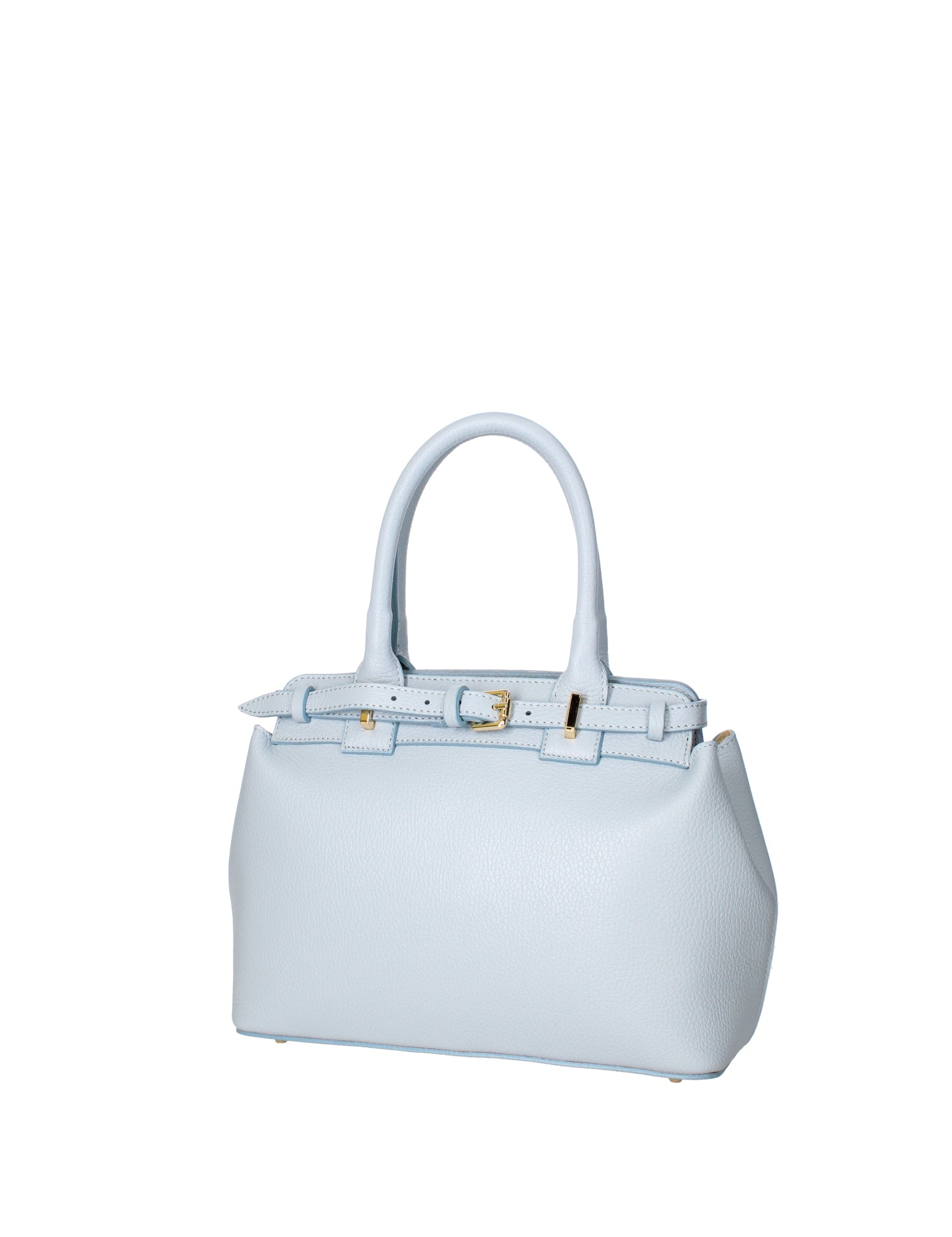 Borsa a mano da donna Vera Pelle 07146-D92 CELESTE Viola Castellani