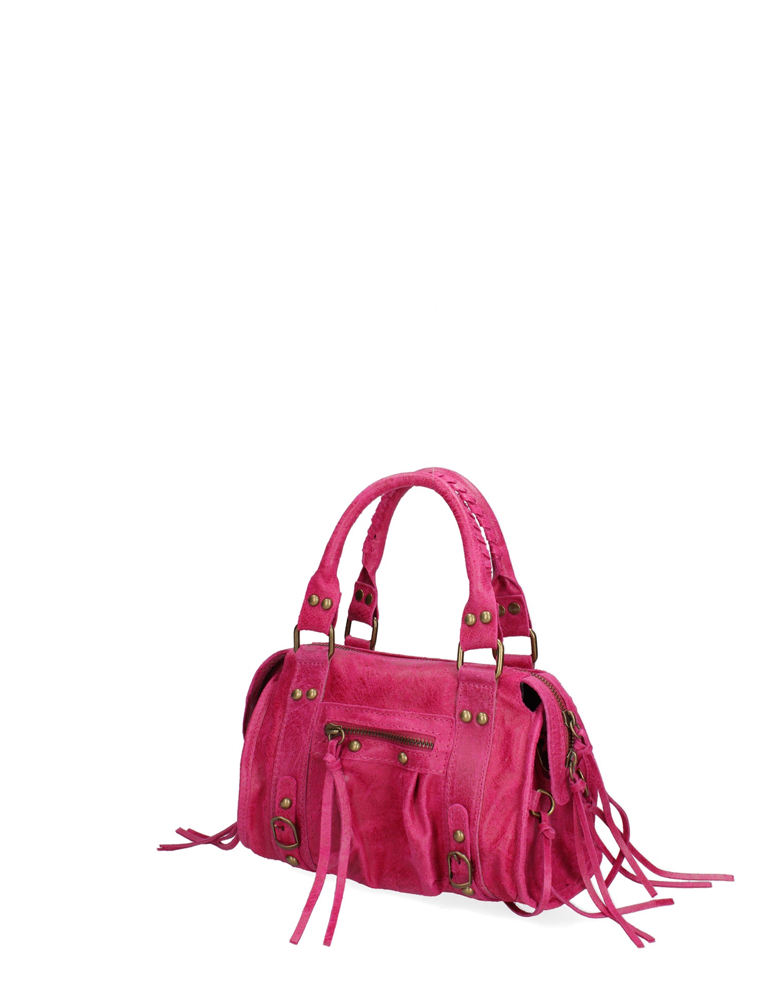 Erisia Borsa a spalla da donna Vera pelle 06091-016 FUXIA Gave Lux