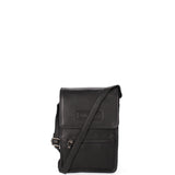 Borsa a tracolla uomo in vera pelle RFID HILB-2632-NERO Hill Burry