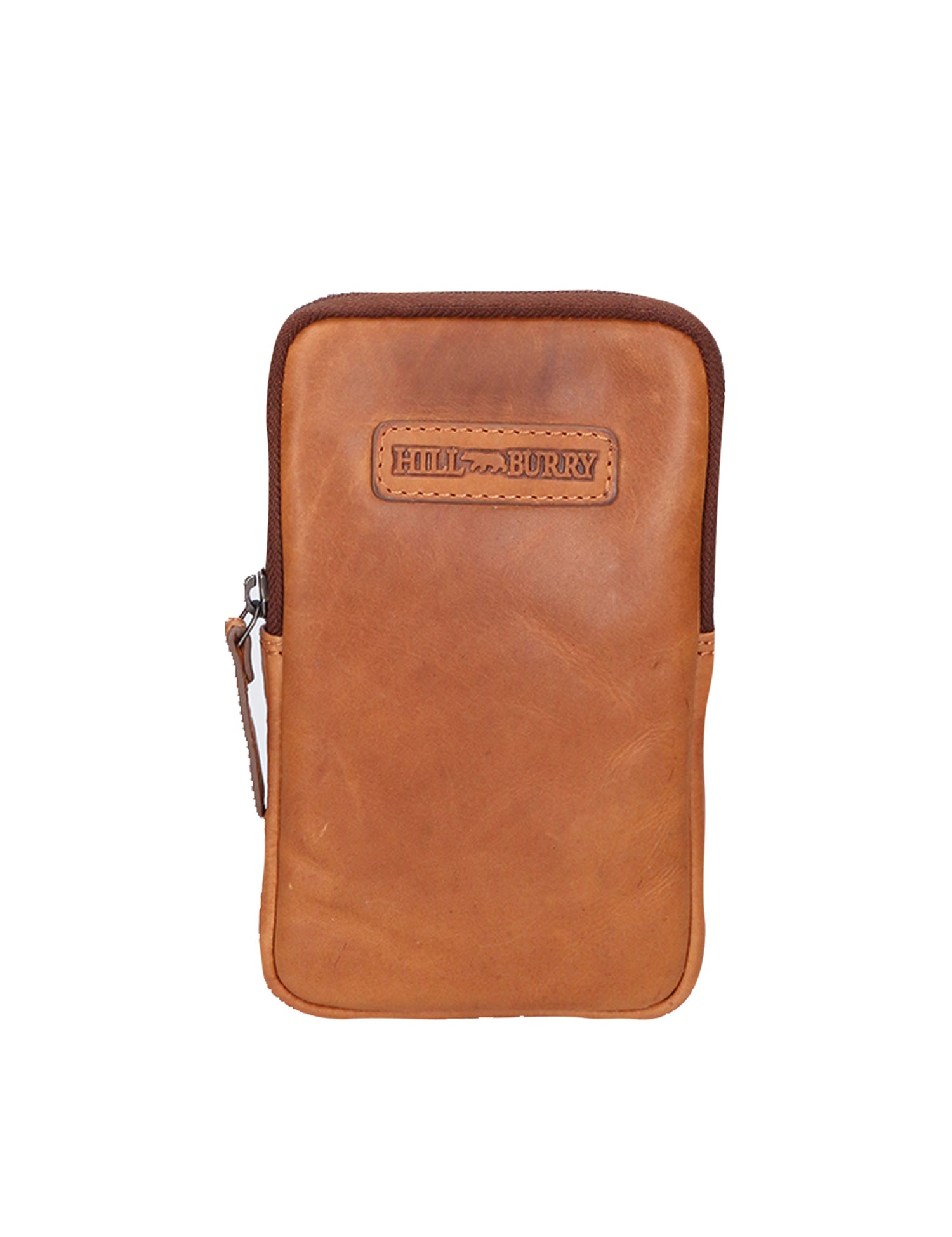 Porta Cellulare da uomo in Vera Pelle RFID HILB-15097-CUOIO Hill Burry