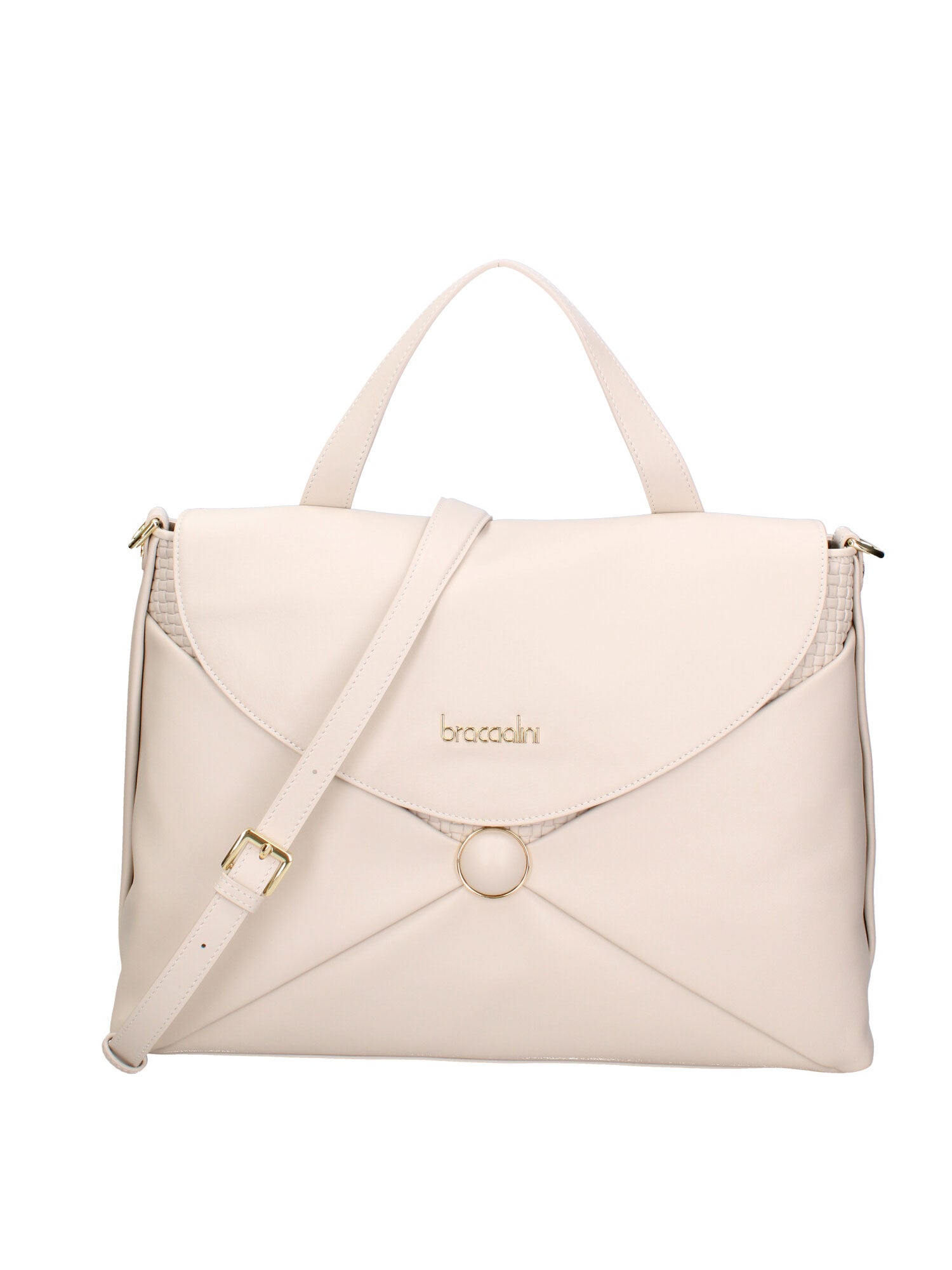 Edera Ultra Borsa a mano da donna 100% pelle B17202-BEIGE Braccialini