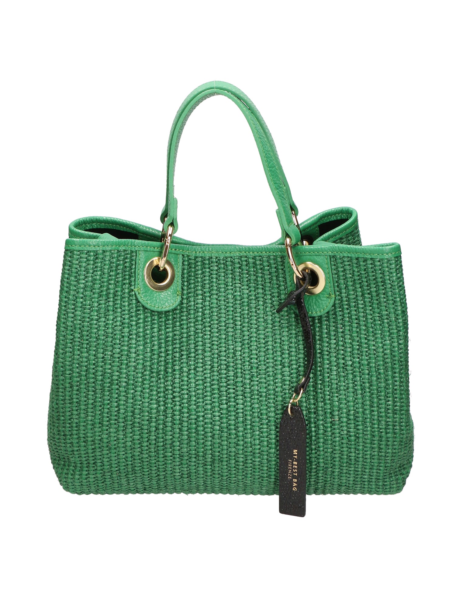 Borsa a mano da donna Paglia & Pelle MYB-05167-SS-529+D47 VERDE MELA My Best Bag