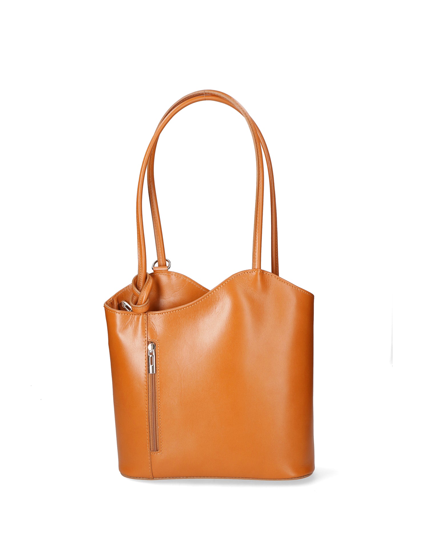 Fabiola Borsa a spalla da donna 100% pelle 9039-CUOIO COGNAC Gave Lux